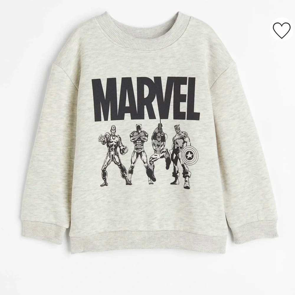 H&M Kids Marvel Avengers Sweatshirt, Size: 3T/4, like new, worn couple times - Picture 1 of 5